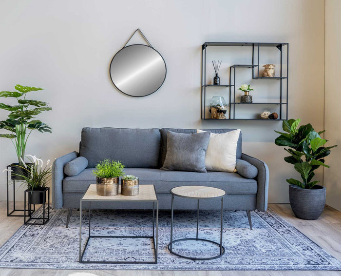 Artichok Sarah Ronde Wandspiegel Zwart -  Ø 60 cm