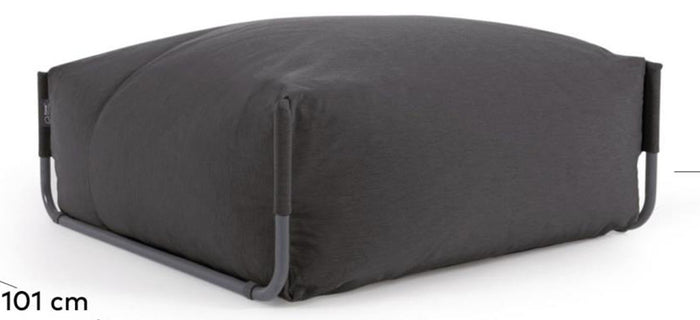 Kave Home Square Lounger - Donkergrijs - D 101 x B 101 x H 35 cm