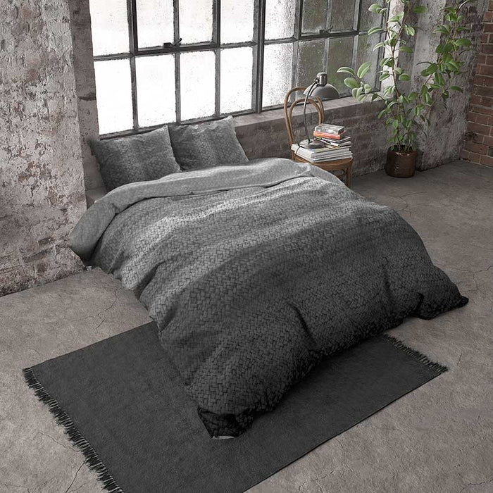 Dreamhouse Flanel Dekbedovertrek Gradient Antraciet-240x200|220