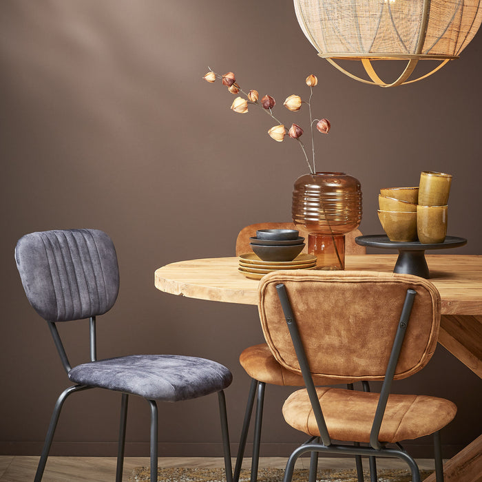 Mica Decorations Pella Hanglamp - H50 x Ø50,5 cm - Linnen - Beige