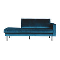 WOOOD Rodeo Daybed Rechts - Velvet -  Blauw