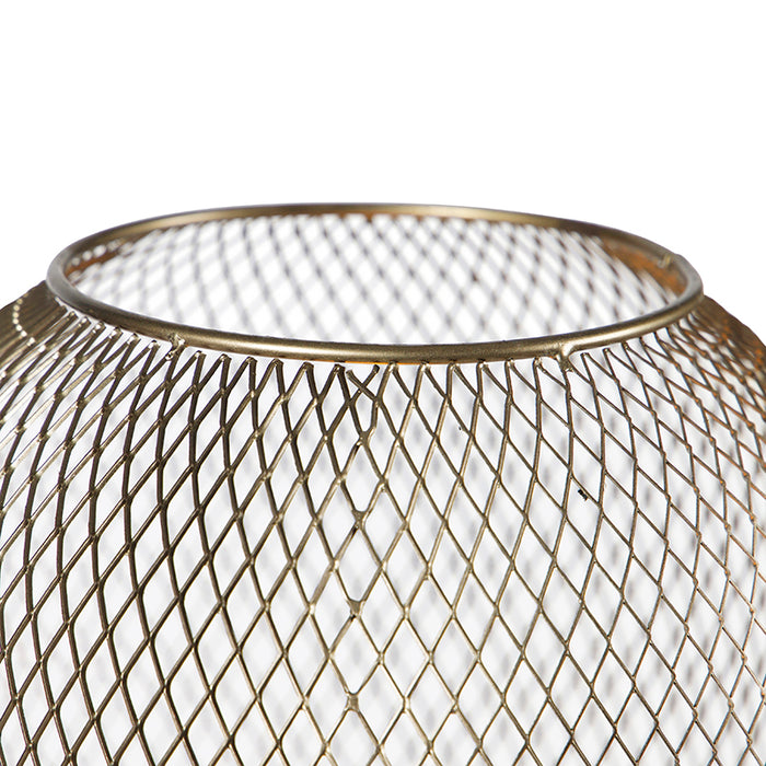QAZQA Vloerlamp waya - Goud|messing - Modern - D 40cm