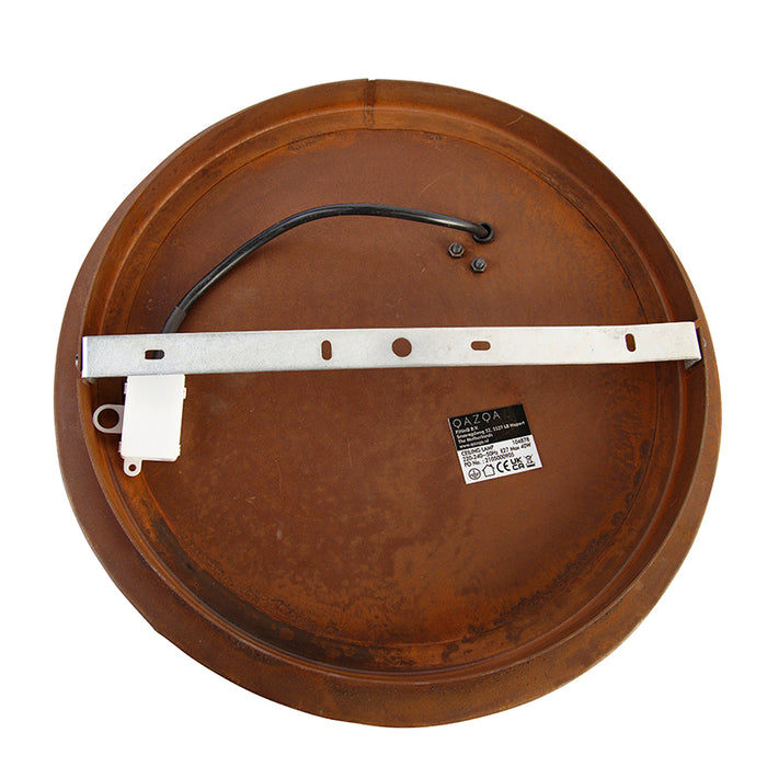 QAZQA Industriële plafondlamp roestbruin 35 cm - Barril
