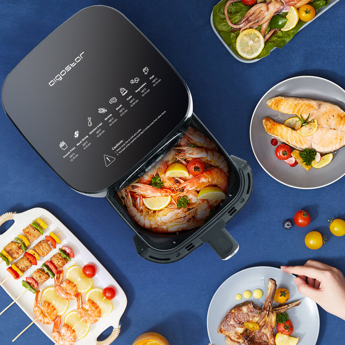Aigostar Odin 30YCN - Airfryer - Hetelucht Friteuse - 1400W - Zwart