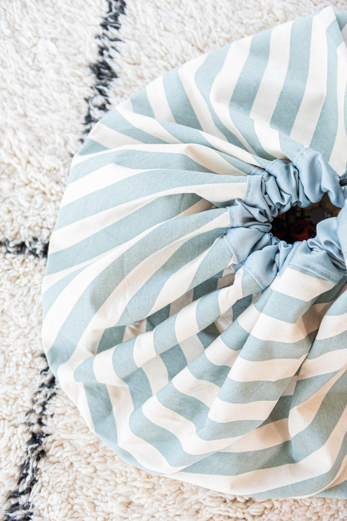 Play & Go Stripes Green toy storage bag