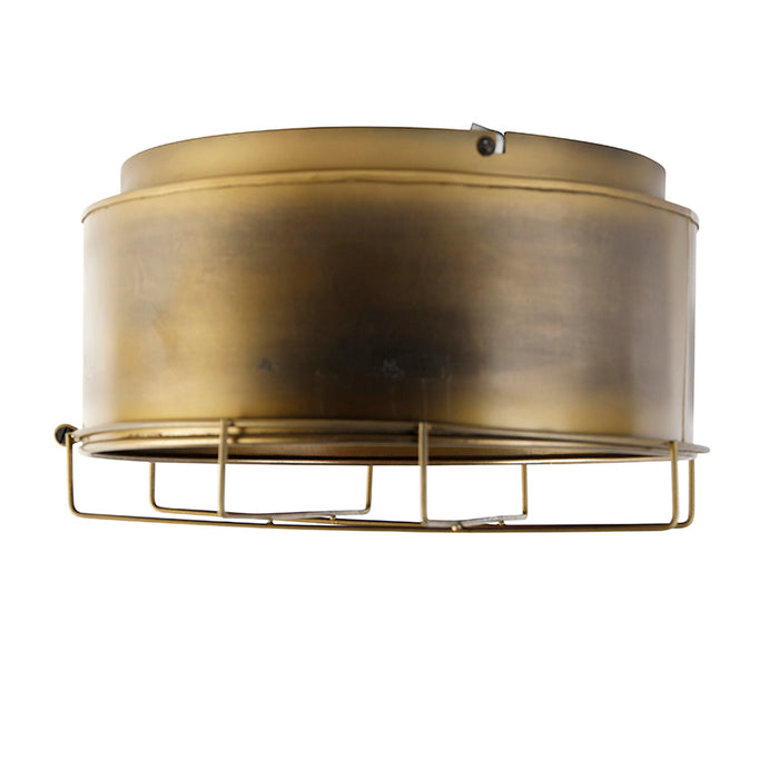 QAZQA Industriële plafondlamp brons 35 cm - Barril