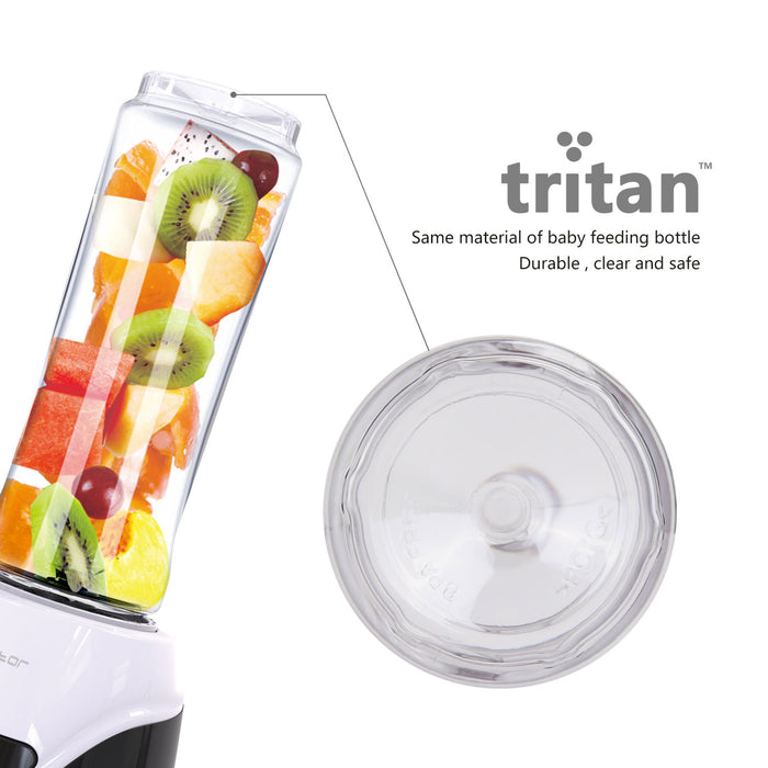 Aigostar Blackberry 30JDH - Blender to go - Zwart|Wit