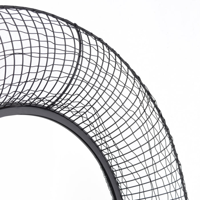 LOFT42 Gaas Wandspiegel - Metaal - Zwart - Ø75cm