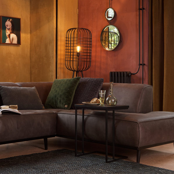 WOOOD Statement Hoekbank Rechts - Fluweel - Warm Green