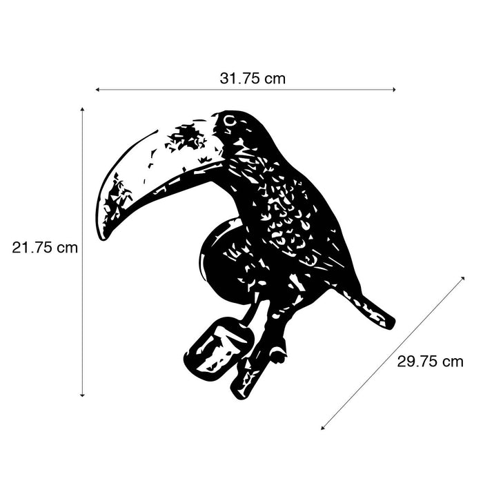 QAZQA Vintage wandlamp messing - Animal Toekan