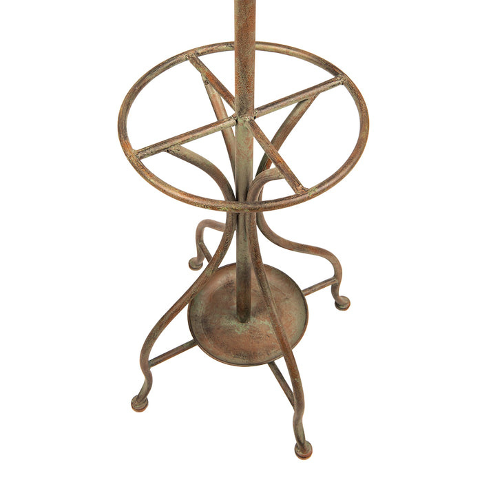 Clayre & Eef Kapstok Staand  Ø 47x184 cm Groen Ijzer