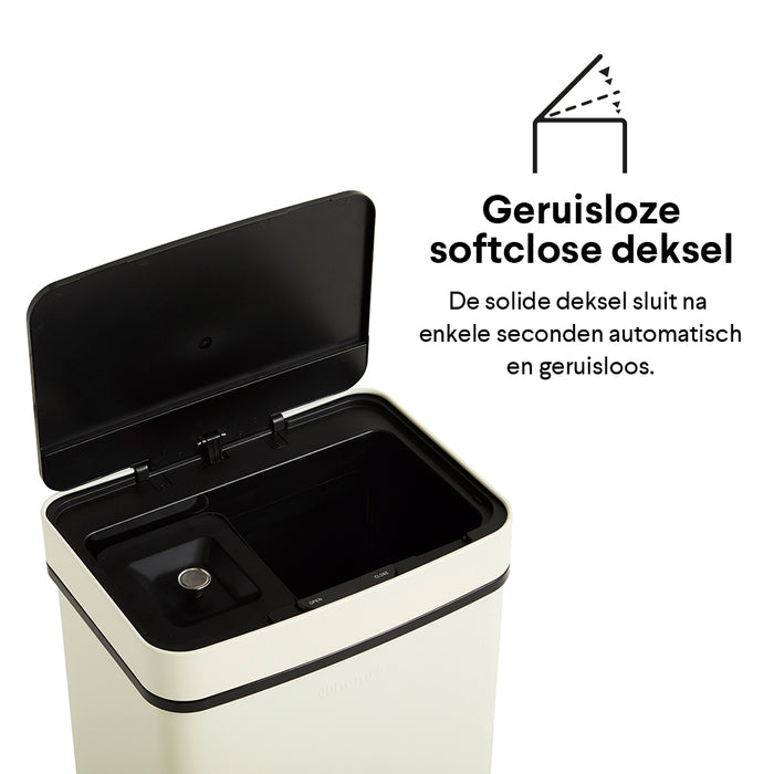 Homra Nexo Afvalemmer 72 Liter (48+12+12 Liter) - Wit/crème