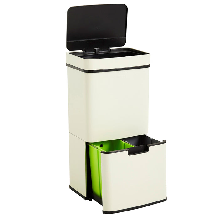 Homra Nexo Afvalemmer 72 Liter (48+12+12 Liter) - Wit/crème