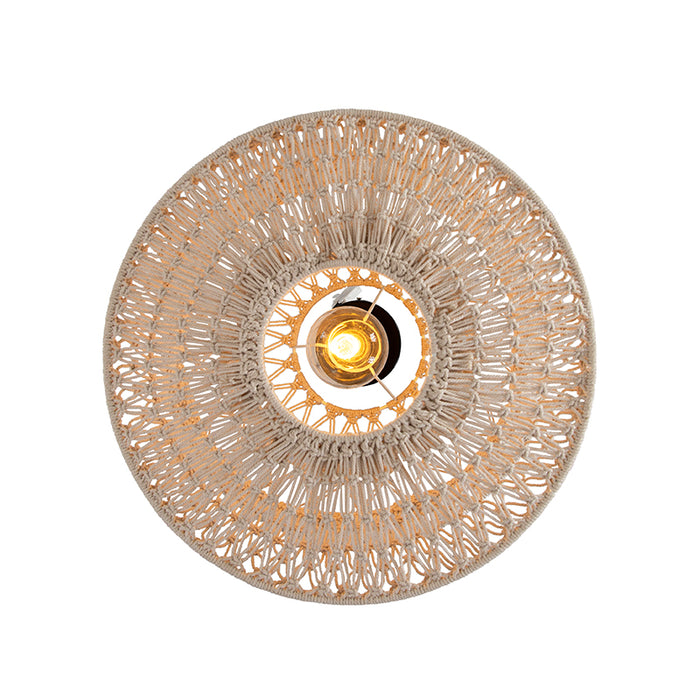 QAZQA Oosterse plafondlamp macramé 50 cm - Leonard