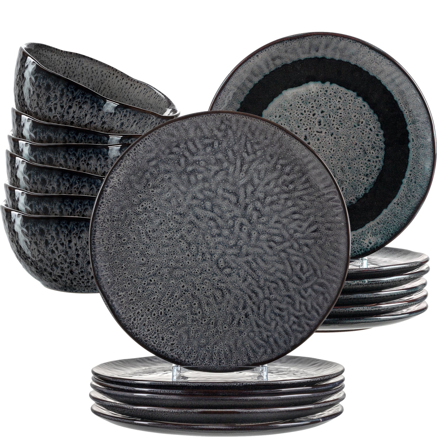 Leonardo Matera Serviesset 18-delig - Antraciet
