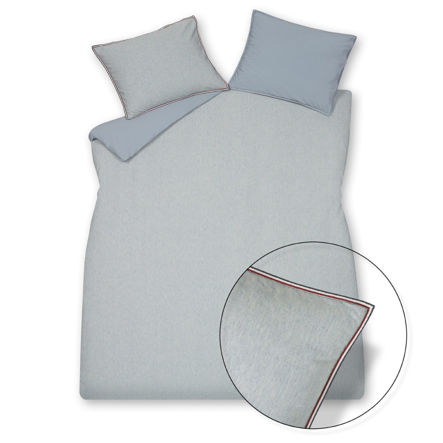 Vandyck Dekbedovertrek PURE 37 Faded Denim 200x220 cm (katoen/linnen)