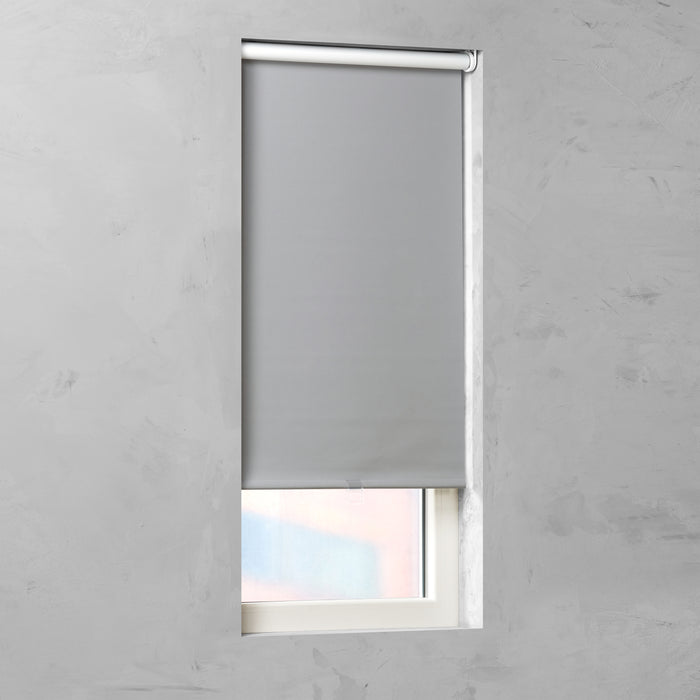 Rollit München Geveerd Rolgordijn Antraciet Verduisterend