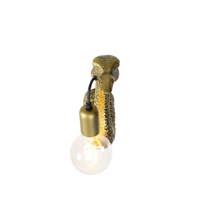 QAZQA Vintage wandlamp messing - Animal Camel bird