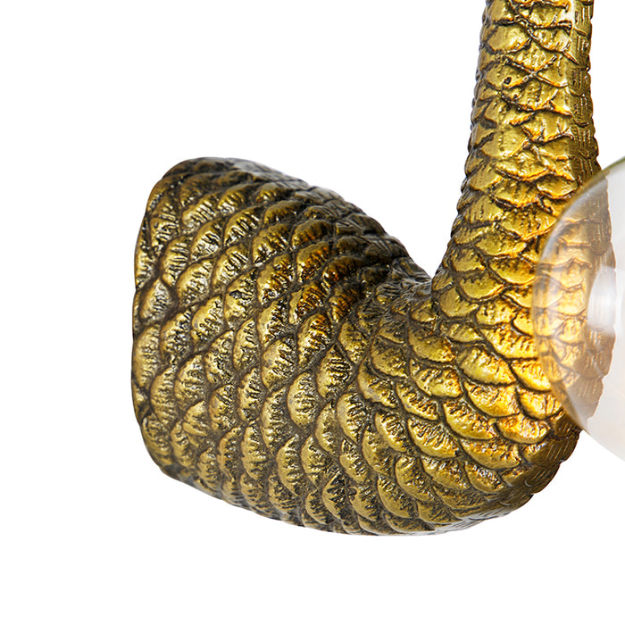 QAZQA Vintage wandlamp messing - Animal Camel bird