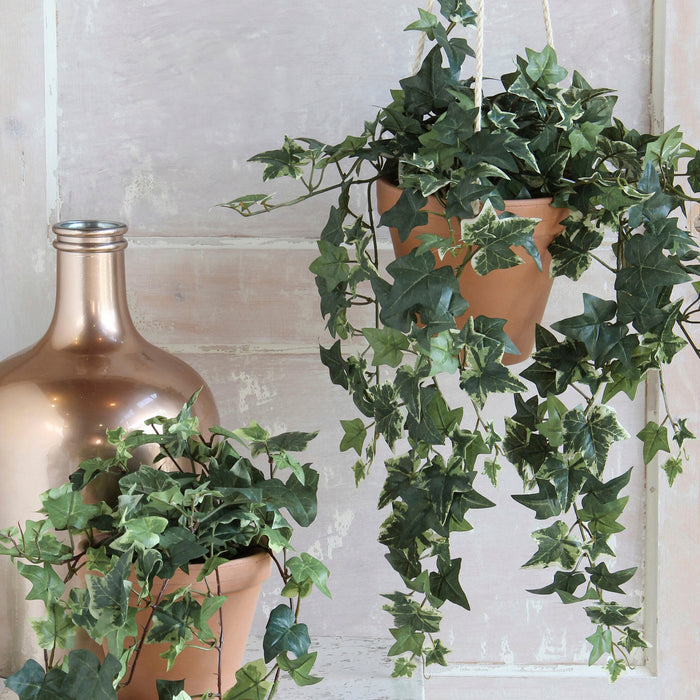 Mica Decorations Hedera Kunstplant - H45 x Ø25 cm - Groen Bont
