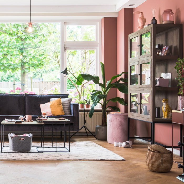 HKliving Messing Iron Salontafel Set van 2