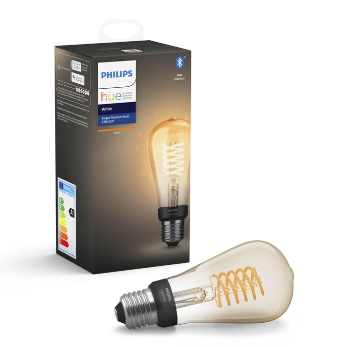 Philips Hue Bluetooth White E27 7W Edison Bulb 13,5 cm Filament Lichtbron