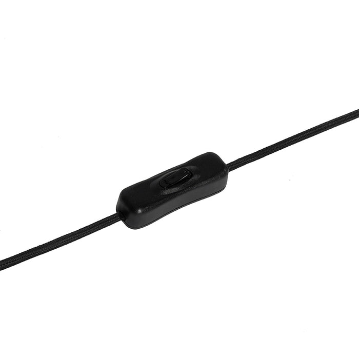 QAZQA Moderne tafellamp zwart met goud - Elif