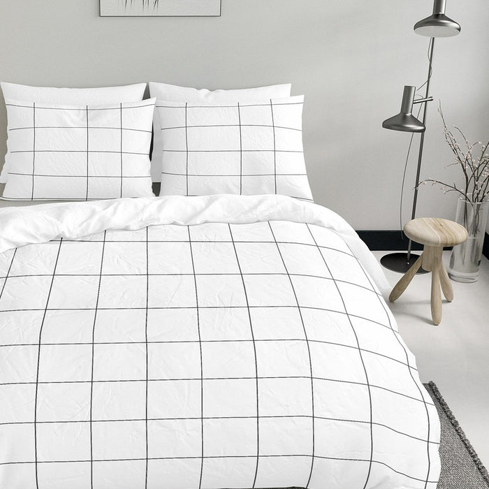 Y-NOT Sverre Wit Dekbedovertrek 240 x 220 cm