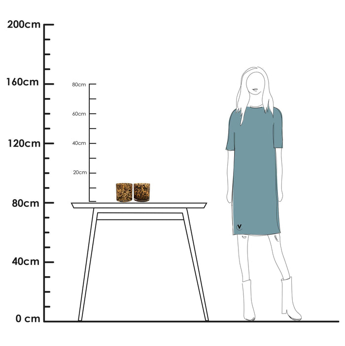 Vase The World Celtic Cheetah Waxinelichthouder - 2 st.