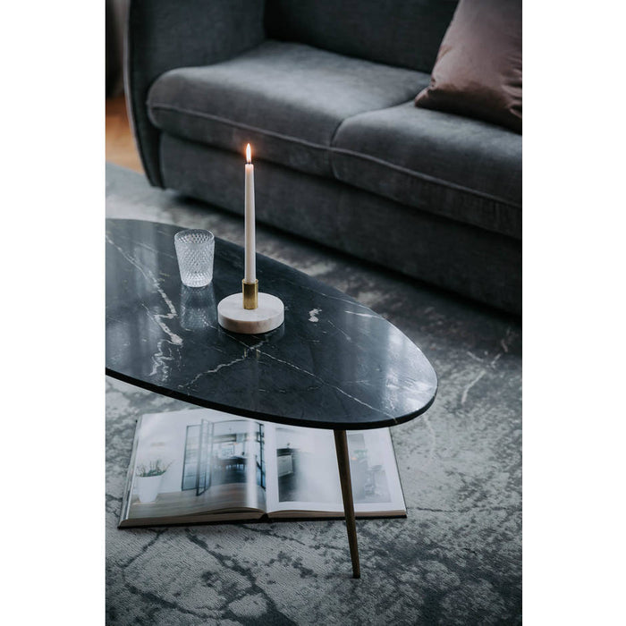 Goossens Salontafel Enzo in Donker marmer