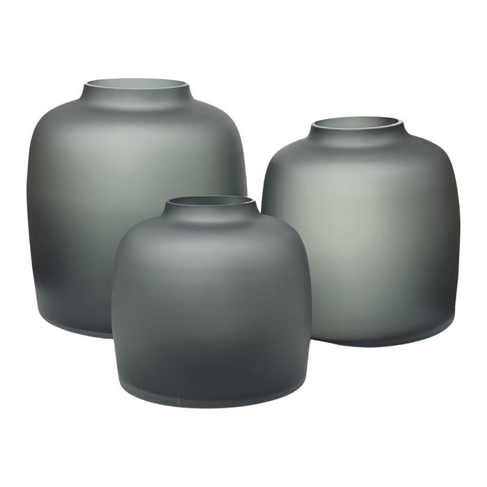 Vase The World Bartica Vaas S - H 19 x  Ø 21 cm - Satin Grey
