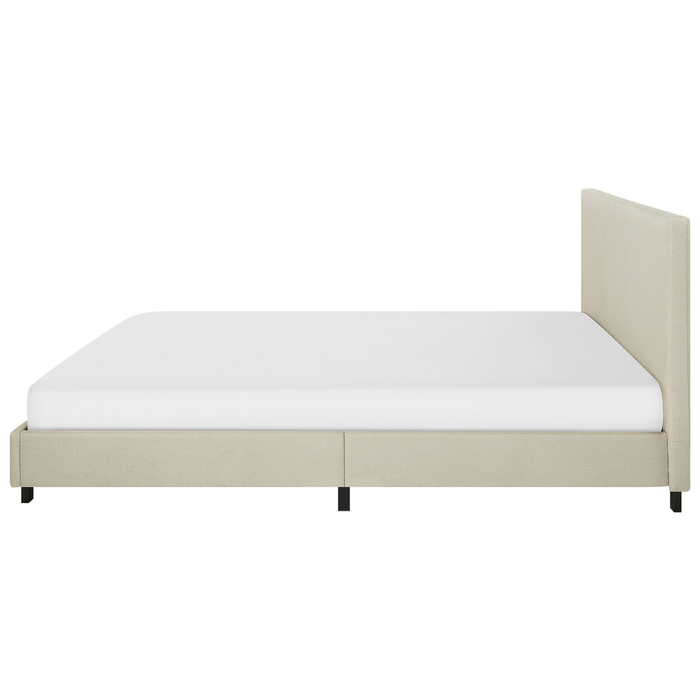 Beliani - ALBI - Tweepersoonsbed - Beige - 180 x 200 cm - Polyester
