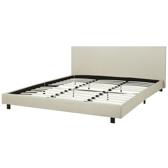 Beliani - ALBI - Tweepersoonsbed - Beige - 180 x 200 cm - Polyester