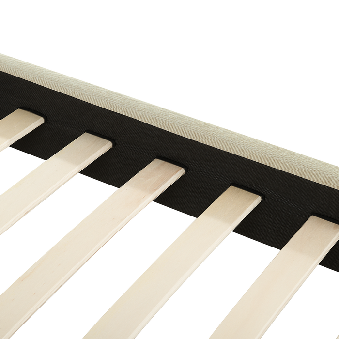 Beliani - ALBI - Tweepersoonsbed - Beige - 180 x 200 cm - Polyester