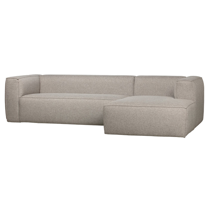 WOOOD Bean Hoekbank met Chaise Longue Rechts - Melange - Light Grey