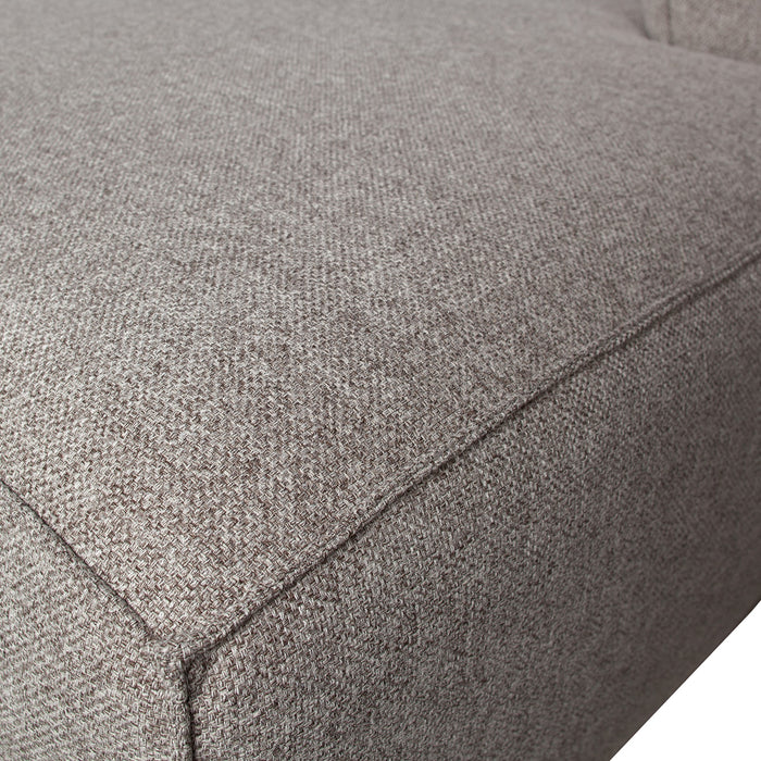 WOOOD Bean Hoekbank met Chaise Longue Rechts - Melange - Light Grey