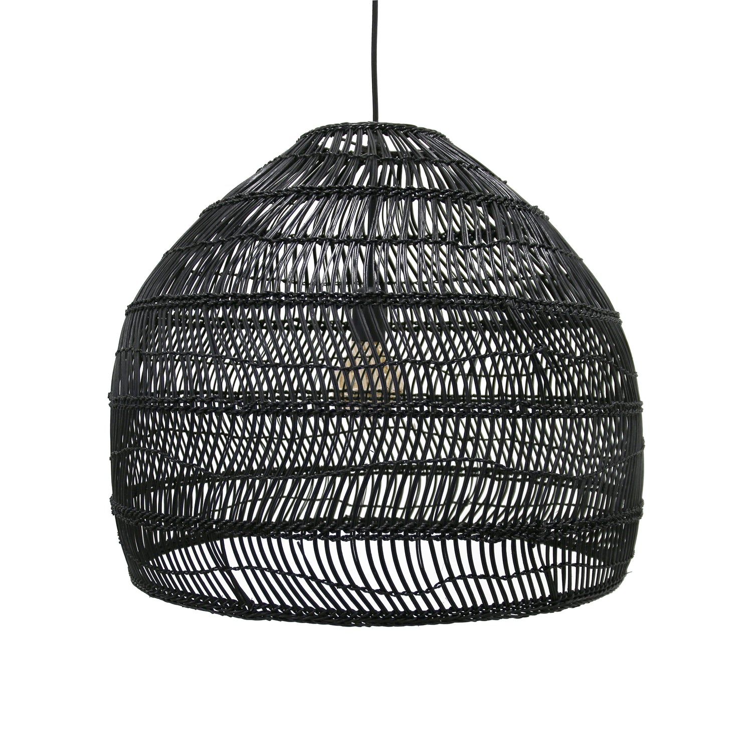 HKliving Wicker Rieten Hanglamp M