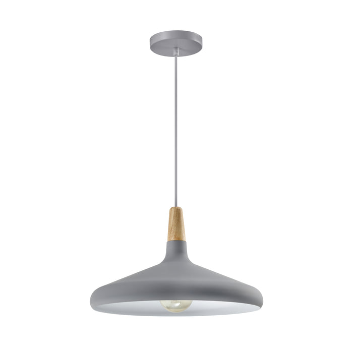 QUVIO Hanglamp rond grijs - QUV5132L-GREY
