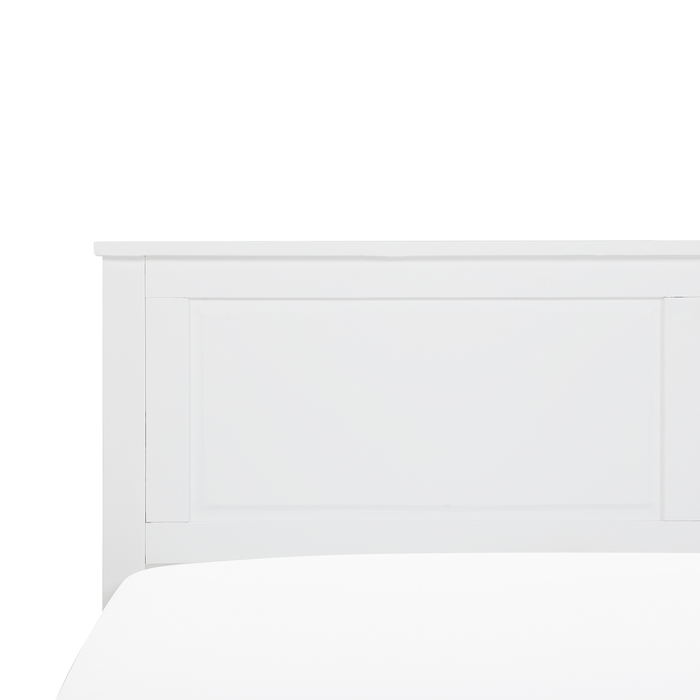 Beliani - OLIVET - Tweepersoonsbed - Wit - 160 x 200 cm - Dennenhout