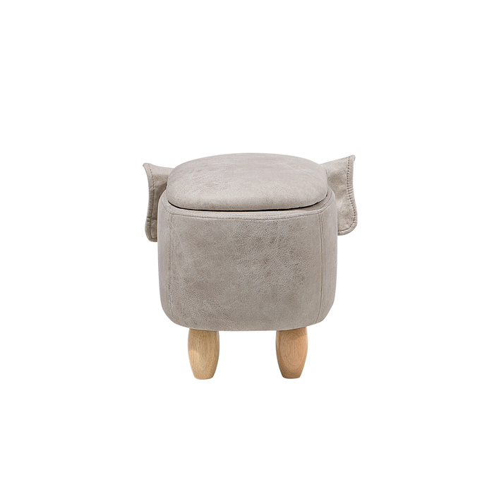 ELEPHANT - Hocker - Grijs - Kunstleer