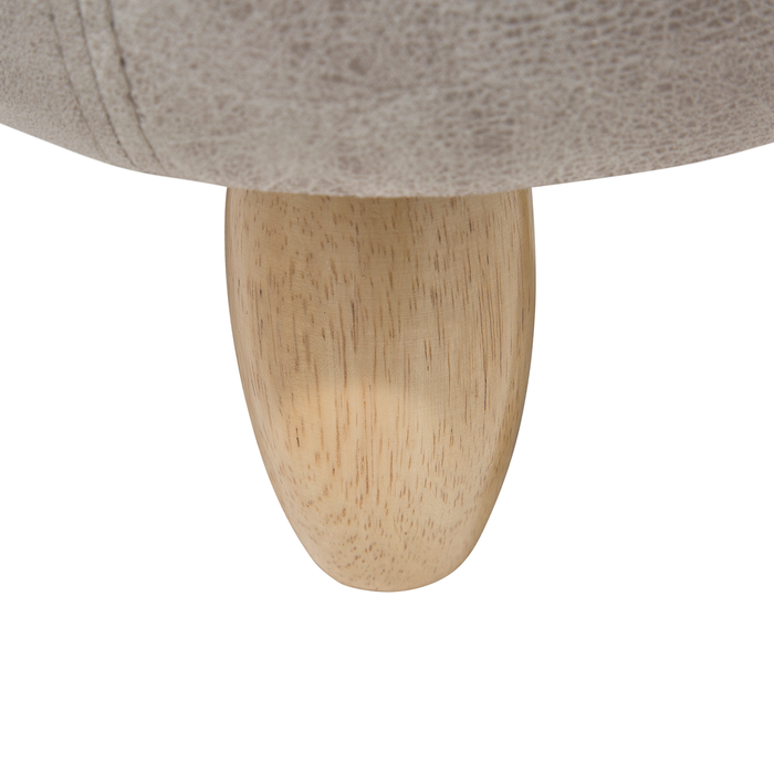 ELEPHANT - Hocker - Grijs - Kunstleer