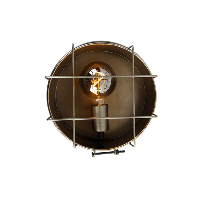 QAZQA Wandlamp barril - Grijs - Industrieel - D 25cm