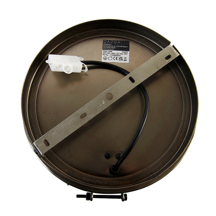 QAZQA Wandlamp barril - Grijs - Industrieel - D 25cm