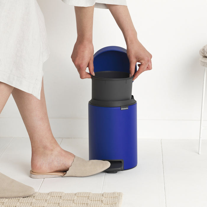 Brabantia NewIcon Pedaalemmer 3 L- Mineral Powerful Blue