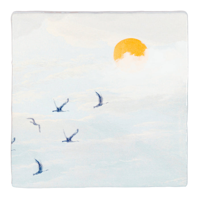 StoryTiles Behind The Clouds The Sun Is Shining Wandtegel 10 x 10 cm
