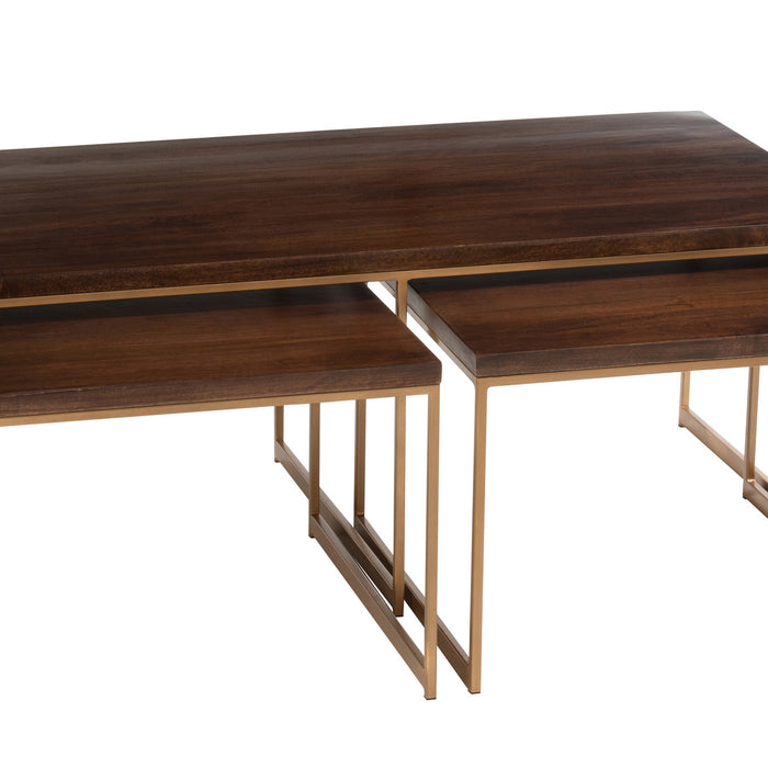 Duverger® Classy - Salontafels - 3 delen - mango hout - rechthoekig