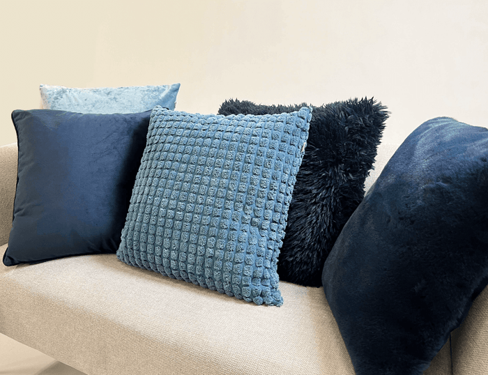 Dutch Decor kussenhoes FLUFFY - 45x45 cm Insignia Blue