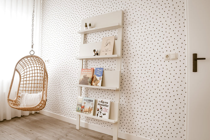 MaximaVida wandrek Jamie ivoor boekenrek - 180 x 80 cm