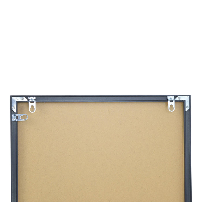 Fragix York Wandspiegel - Zwart - Aluminium - 60x40