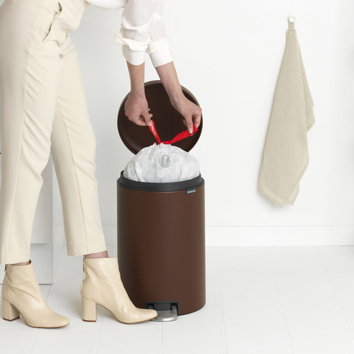 Brabantia NewIcon Pedaalemmer 20 L - Mineral Cosy Brown